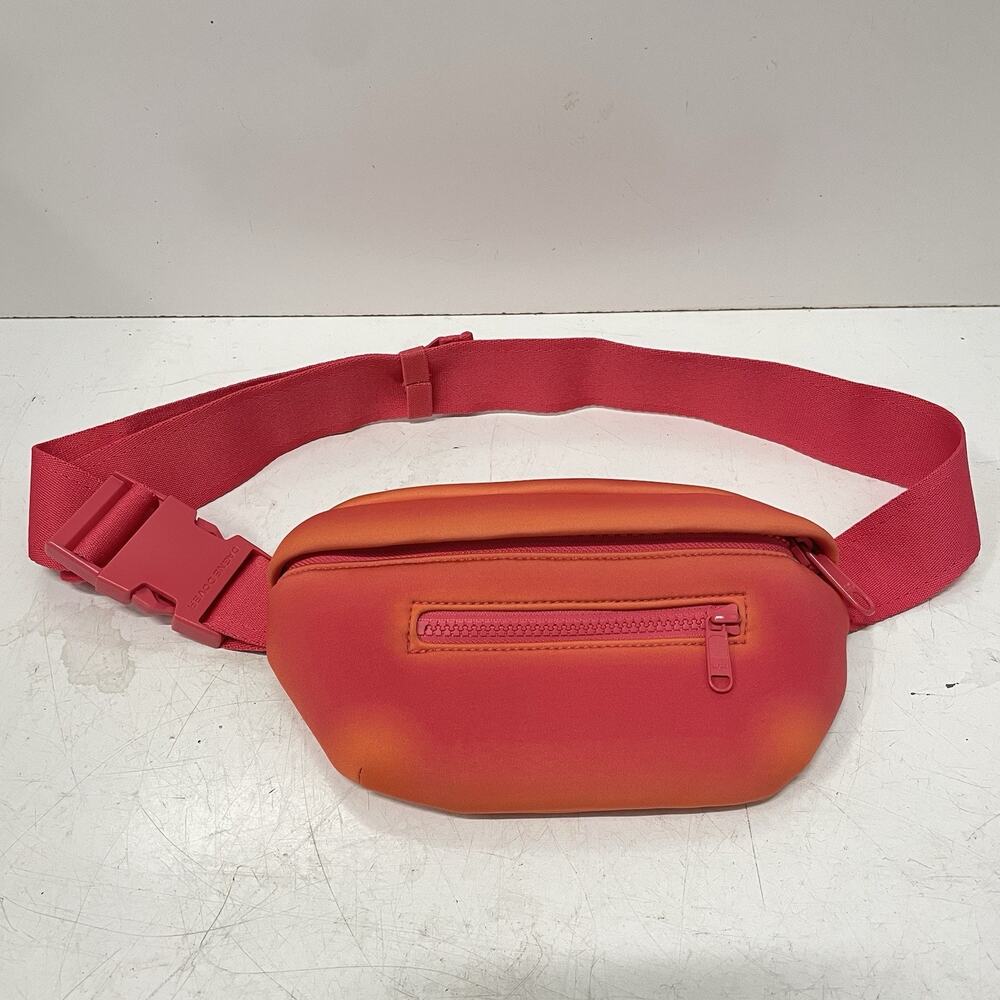 Dagne Dover Heatwave Pink Ace Fanny Pack Neoprene Waist Crossbody Hip Bag
